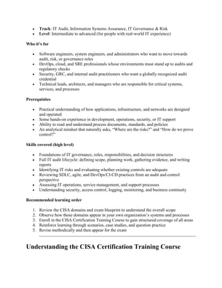 Career Guide to CISA Certification Training Course for Engineers.pdf