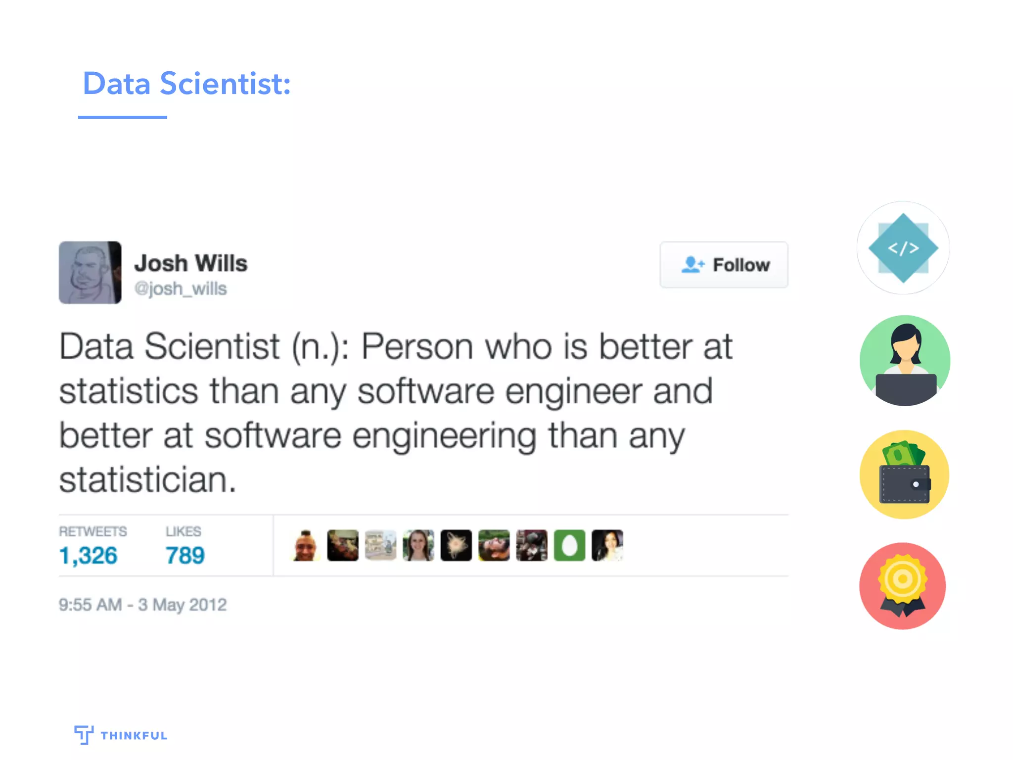 Data Scientist:
 