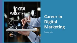 Career in
Digital
Marketing
Tushar Jain
 