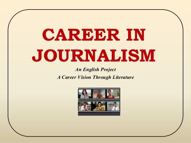 essay on journalism as a career