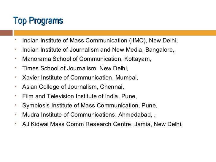 dissertation topics for mass communication and journalism