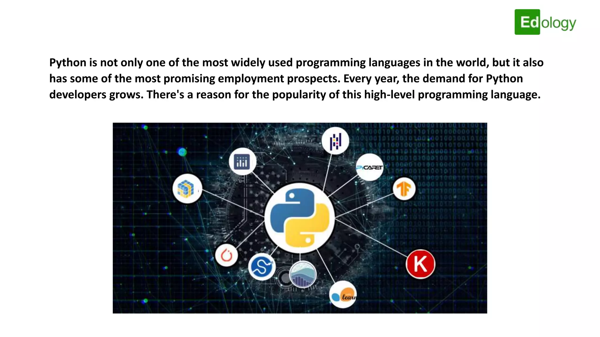 Career in Python: Basic Skills & Opportunities | PPT