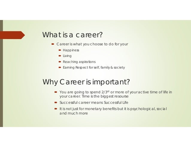 what is a successful career