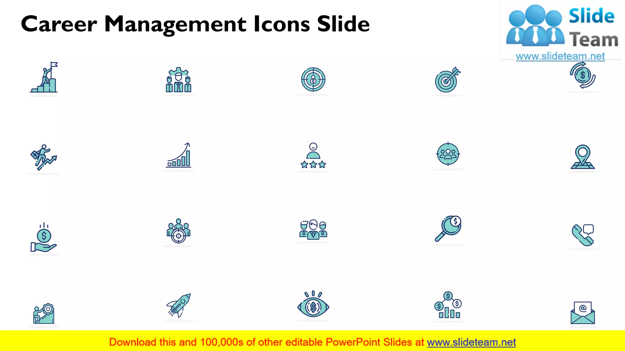 Career Management Icons Slide
6
 