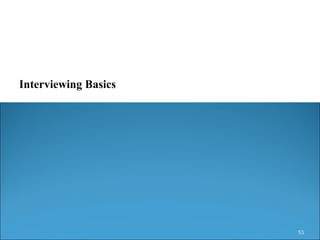 Interviewing Basics 