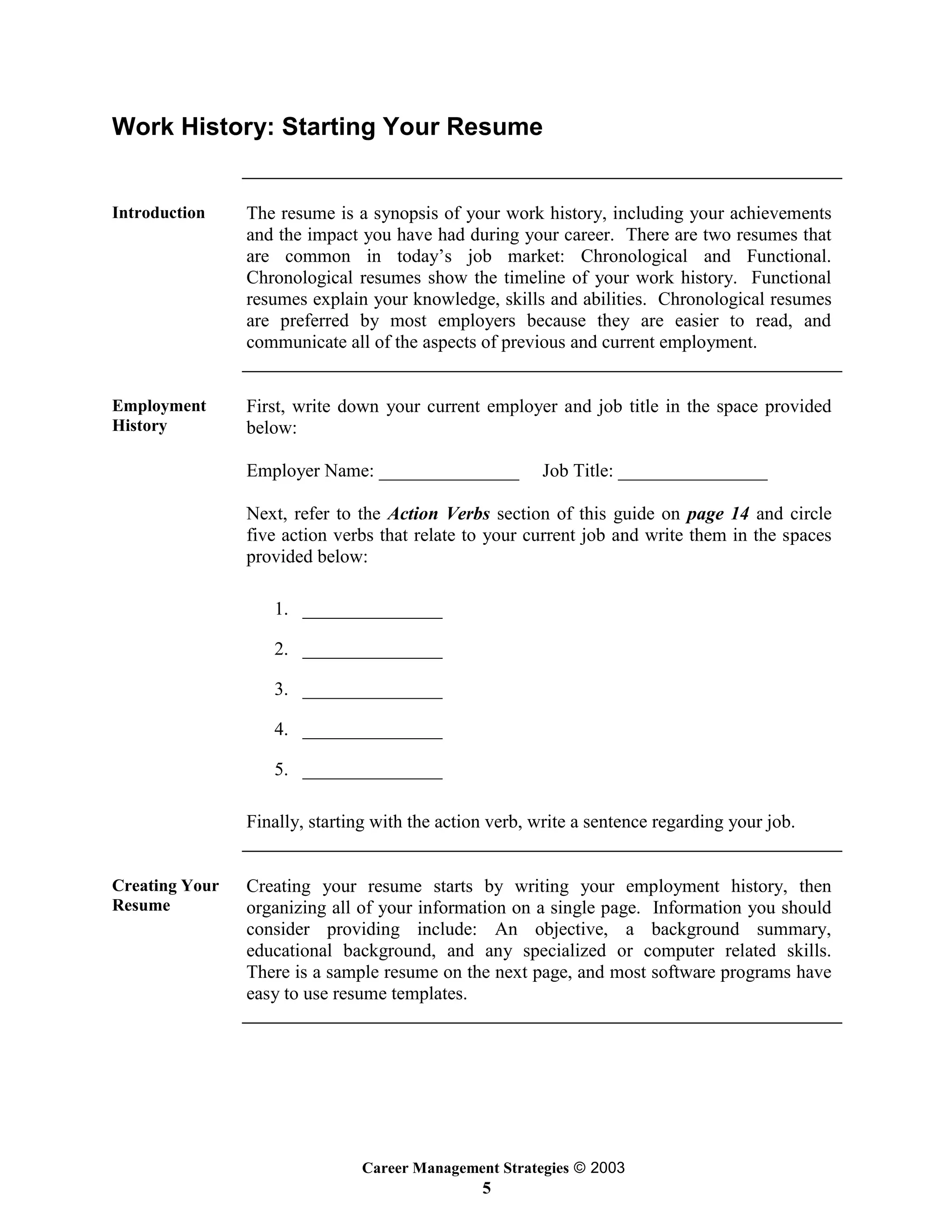 Career Management Strategies