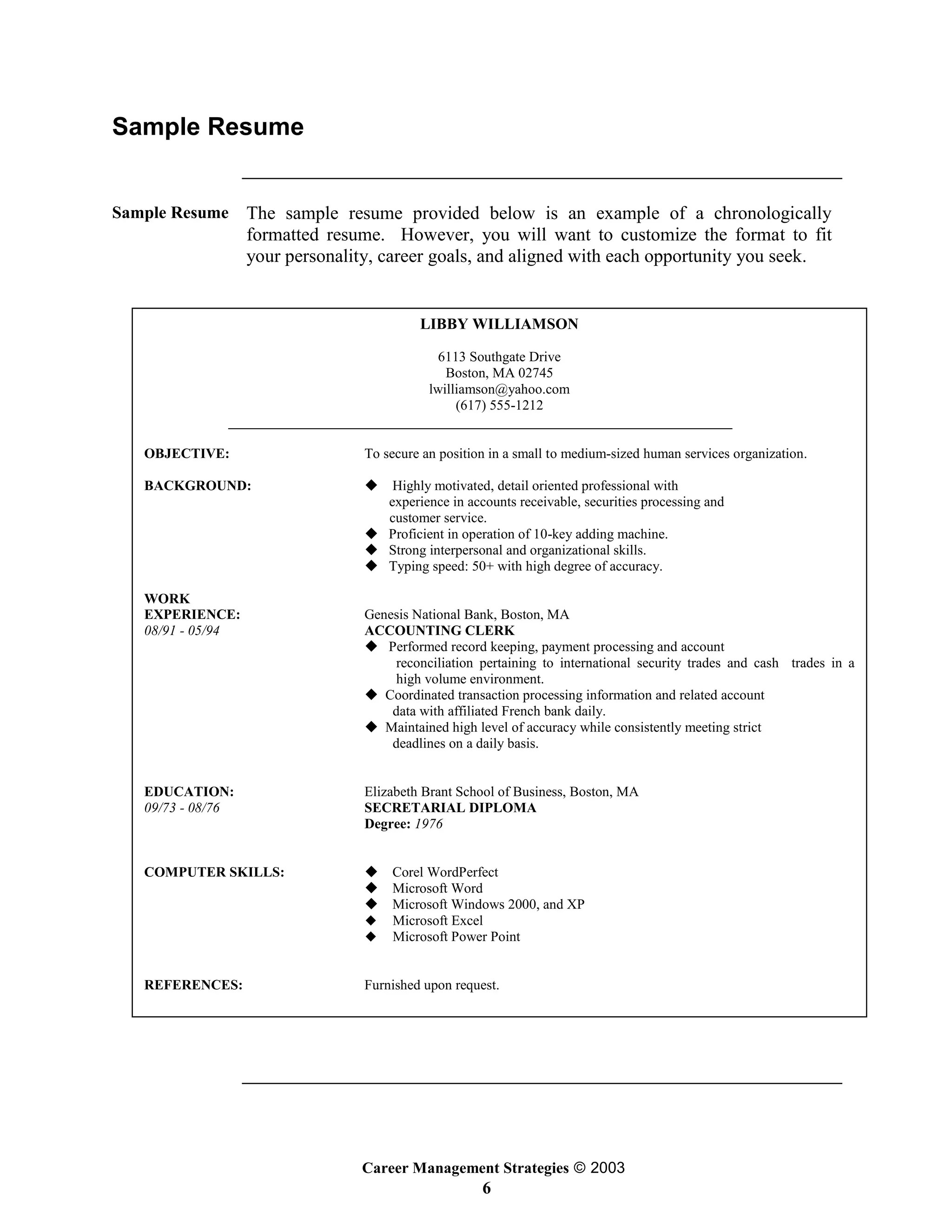 Career Management Strategies