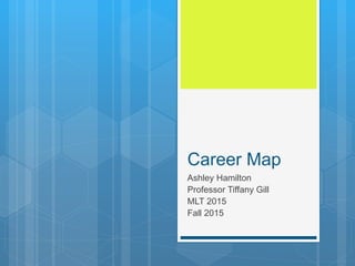 Career Map
Ashley Hamilton
Professor Tiffany Gill
MLT 2015
Fall 2015
 