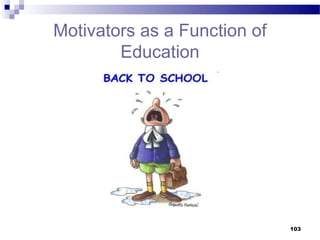 Motivators as a Function of
        Education




                              103
 