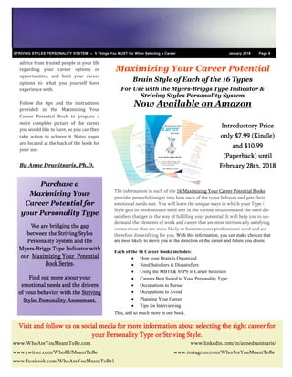 5 Things You MUST Do When Selecting a Career | PDF