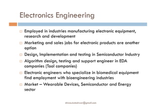 Career opportunities for engineering students | PDF