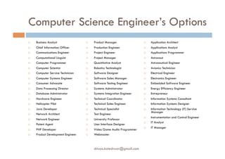 Career opportunities for engineering students | PDF
