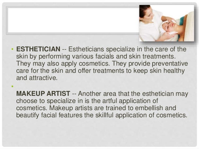 Career opportunities for the esthetician