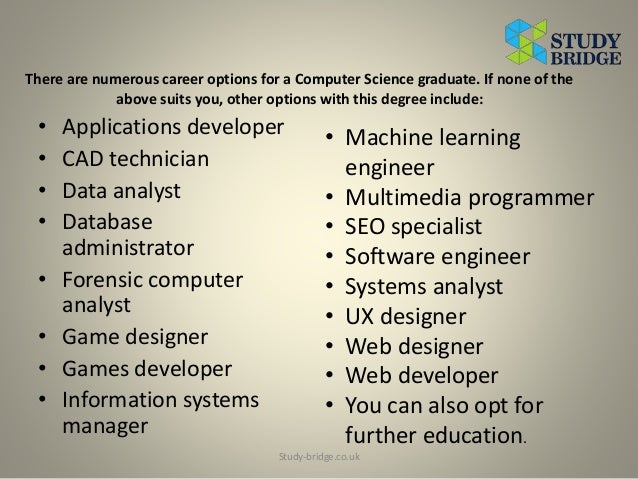 Career opportunities with computer science degree in uk