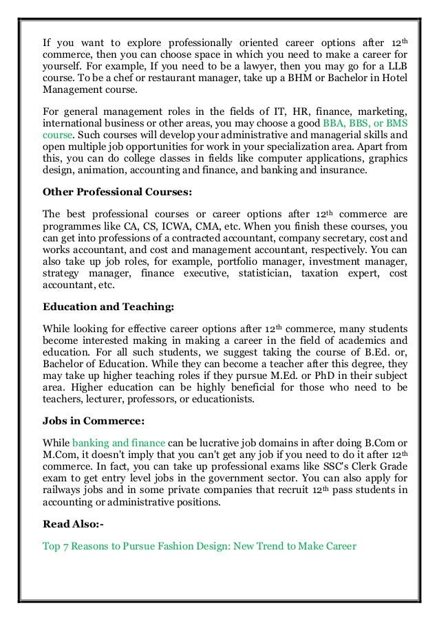 What are the best career options after 12th