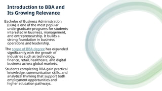 BBA to Career Success: Exploring Scope, Opportunities, and Growth Paths ...