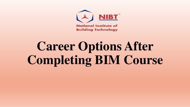Career Options After
Completing BIM Course
 
