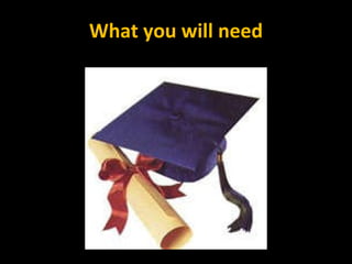 What you will need