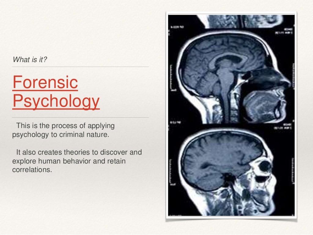 Career path Forensic Psychology