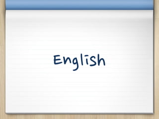 English
 