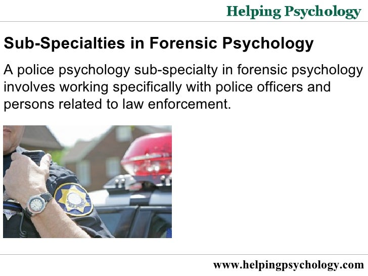 Career Paths In Forensic Psychology
