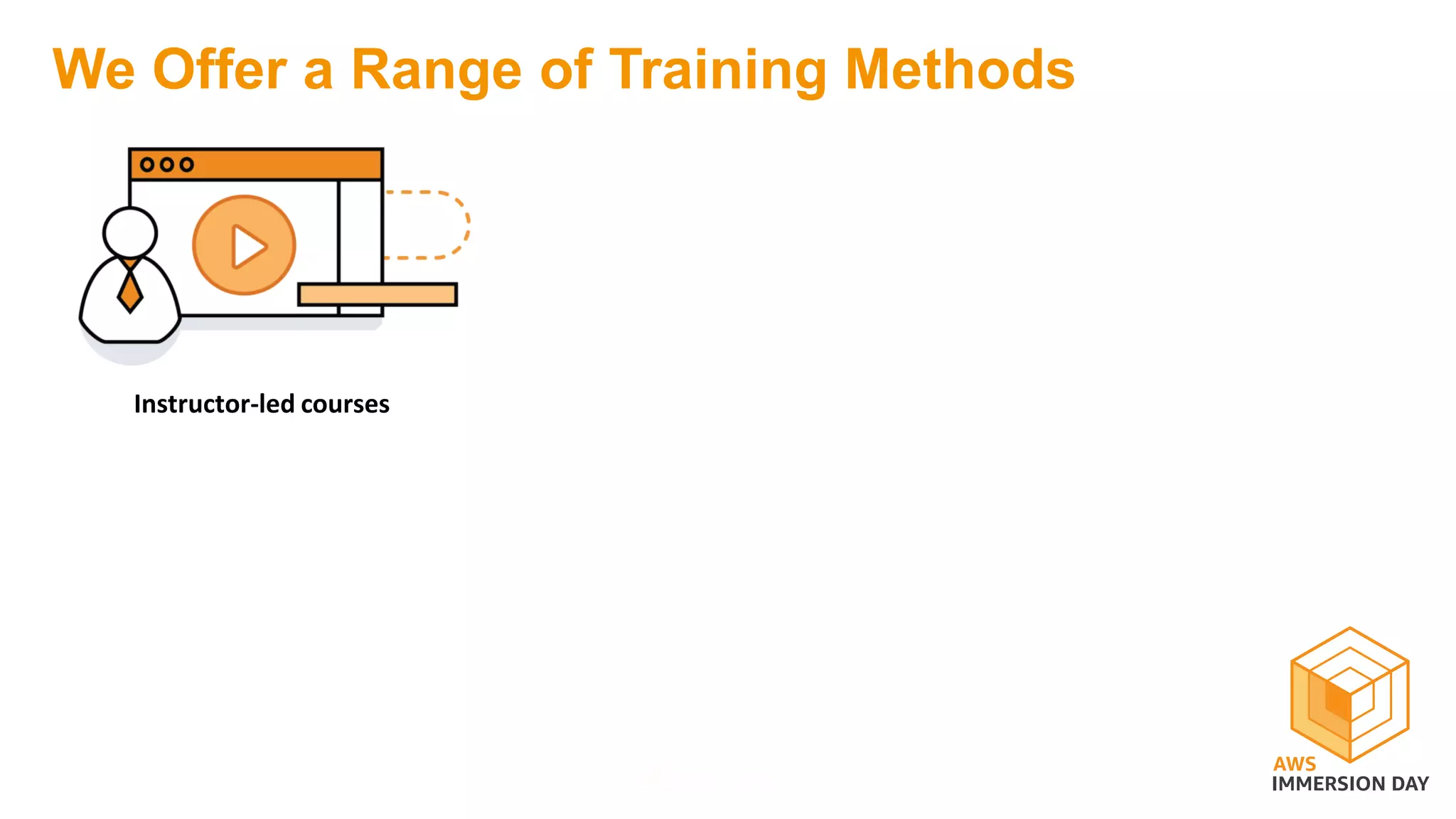 We Offer a Range of Training Methods
Instructor-led courses
 