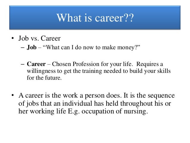 career planning what is career planning
