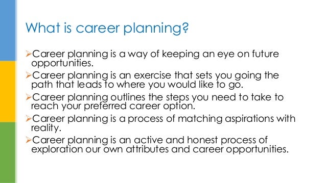career planning by hassan iqbal what is career planning