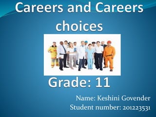 Name: Keshini Govender
Student number: 201223531
 