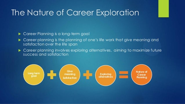 career planning and assessment what is career exploration
