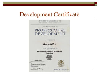 Development Certificate 