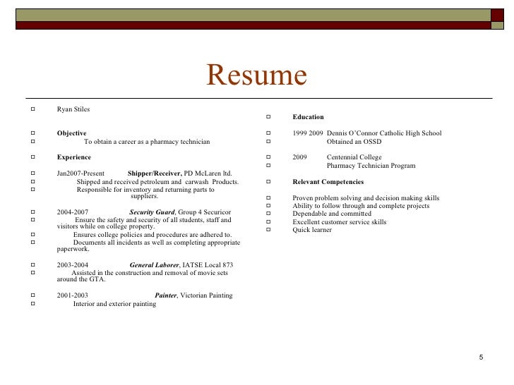 career objective for pharmacist resume