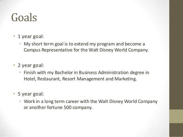 Examples of Long-Term Goals