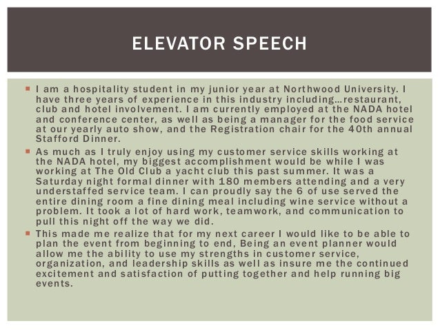 elevator speech examples for recent graduates sample elevator pitch elevator speech for college students