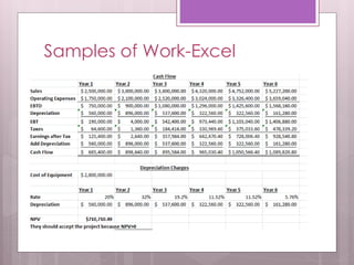 Samples of Work-Excel 
 