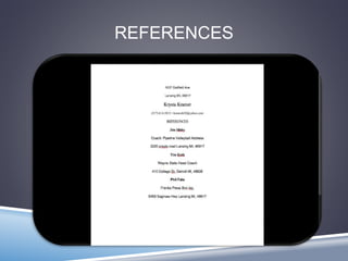 REFERENCES 
 