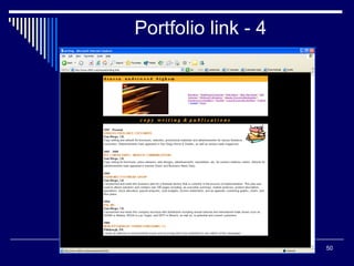 50
Portfolio link - 4
 