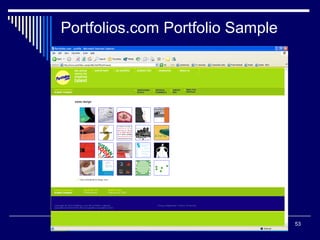 53
Portfolios.com Portfolio Sample
 