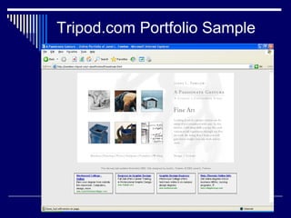 57
Tripod.com Portfolio Sample
 