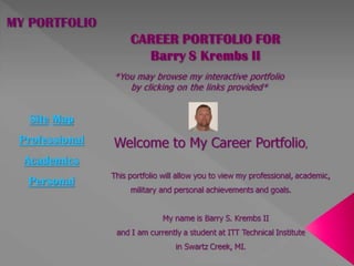 Career portfolio for barry krembs