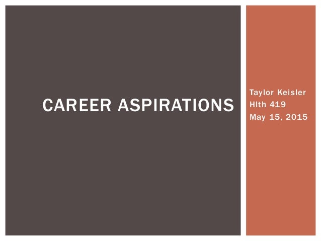 careers aspirations