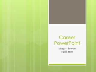 Career Powerpoint Presentation | PDF