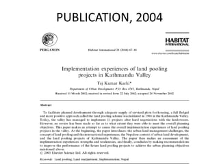 PUBLICATION, 2004