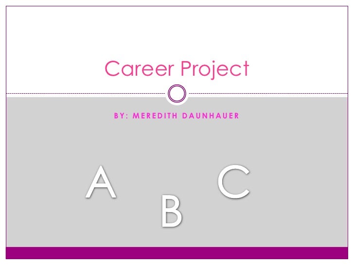 career project powerpoint
