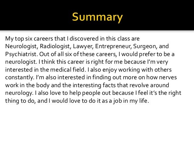 career project powerpoint