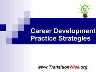 Career Development Practice Strategies  