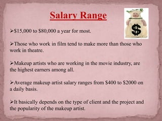Career research makeup artist | PPTX