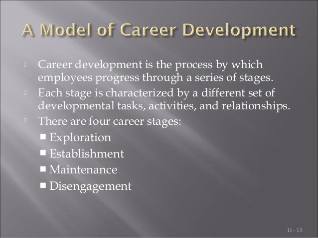 stages of career development process