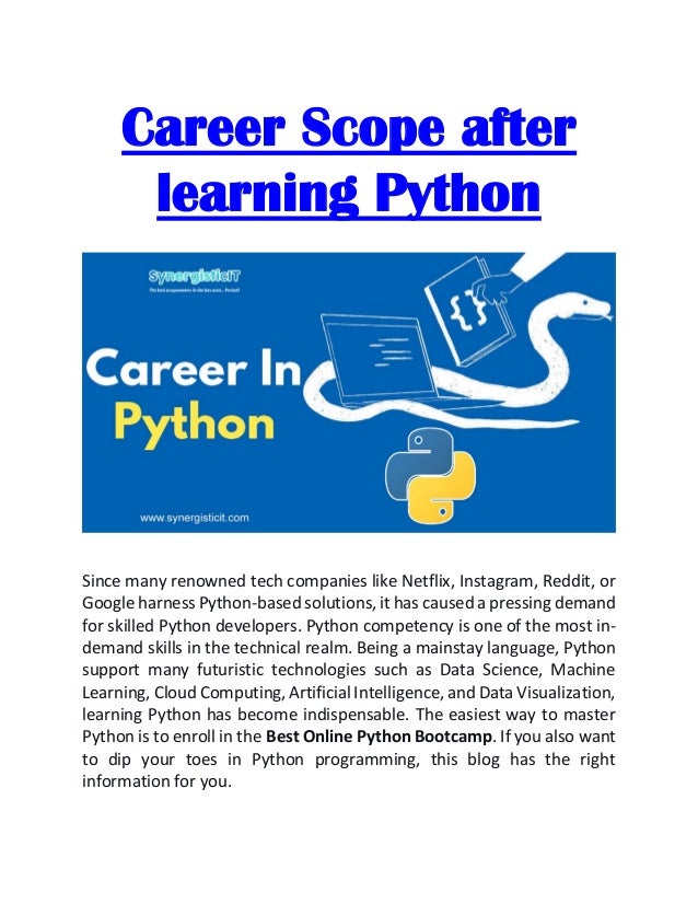 Career Scope After Learning Python