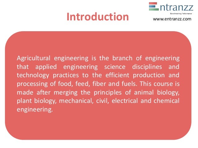 Careers in agricultural engineering